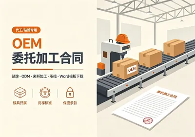想找工厂代工？OEM、贴牌、委托加工合同模板整理好了，直接拿去用 - 资源