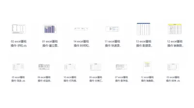 Excel基础操作练习素材包：12份实操文件加操作要求文档