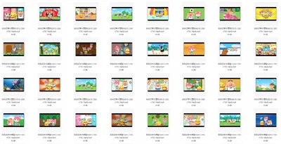 幼儿园启蒙动画片资源包 数学汉字拼音英语全覆盖