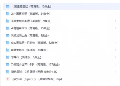 少儿科普启蒙动画纪录片合集｜10部高清资源
