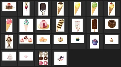 甜品美食贴纸素材25款免抠PNG下载