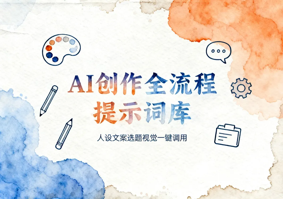 AI内容创作技能全流程资源提示词库直接调用